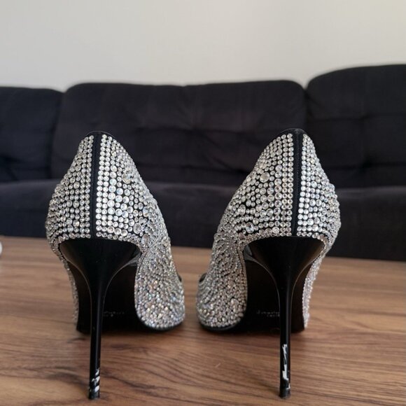 Balmain Swarovski Crystal High Heels - Picture 2 of 10
